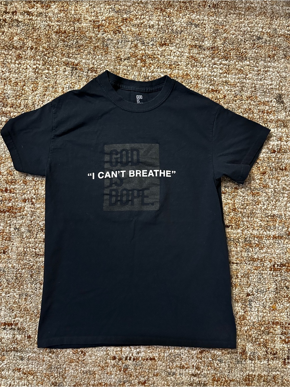 “I Can’t Breathe” God is Dope Short Sleeve Graphic Tee